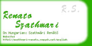 renato szathmari business card