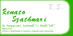 renato szathmari business card